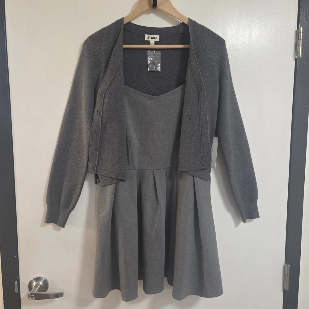 STAUD, Milo Dress in Static, Size XS